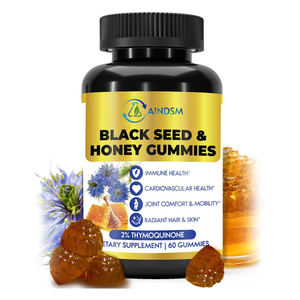 Las gomitas de miel y aceite de semilla negra de etiqueta privada promueven la digestión, soporte de cúrcuma vegana, aceite de semilla negra inmune, gomitas de caramelo - Product Image 1