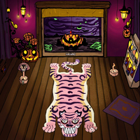 Tapis de soie personnalisé ignifugé à la main pour la décoration de la Toussaint Tapis et tapis de dessin animé d'animaux
