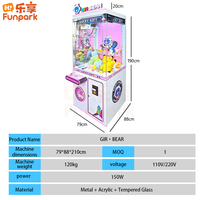 Machine à griffes d'attraction pour animaux en peluche et poupées, pour centre de jeux, attrapeur de jouets en peluche, mini-griffe à monnayeur CE