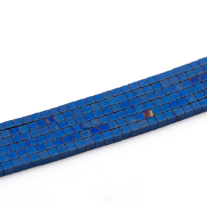 2019 más barato al por mayor <span class=keywords><strong>de</strong></span> 3*3mm cubo cuadrado azul esmerilado hematita <span class=keywords><strong>cuentas</strong></span> sueltas - Product Image 3