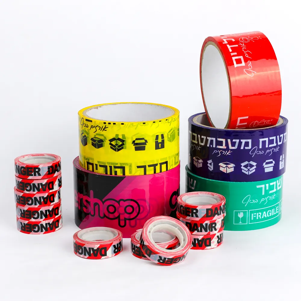 Ventas directas de fábrica cinta personalizada Cinta de embalaje imprimible Estilo variedad cinta de embalaje BOPP para sellar cartón