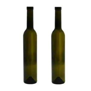 Bottiglie di vino di vetro di 500ml 750ml con le bottiglie Standard 750ml di vetro verde scuro ambra all'ingrosso del sughero per vino
