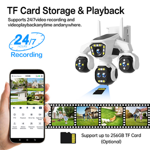 กล้องวงจรปิดรักษาความป<span class=keywords><strong>ลอ</strong></span>ดภัยพลังงา<span class=keywords><strong>น</strong></span>แสงอาทิตย์ 20MP 5 เล<span class=keywords><strong>น</strong></span>ส์ 4G LTE ไม่ต้องใช้ WiFi ซูมดิจิตอล 18 <span class=keywords><strong>เท</strong></span>่า มุมมองกว้าง สำหรับภายนอกอาคาร มา<span class=keywords><strong>ต</strong></span>รฐา<span class=keywords><strong>น</strong></span> IP66 ระบบ<span class=keywords><strong>ต</strong></span>รวจสอบระยะไกลสำหรับฟาร์ม กล้อง PTZ CCTV - Product Image 5