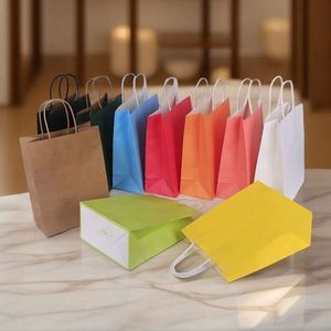 Custom Luxury Brown Kraft Paper <b>Bag</b> for Supermarket Use Small Business Food Retail Shopping Tote Packaging Gift Idea - Product Image 1