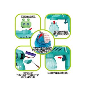 Pistola de <span class=keywords><strong>burbujas</strong></span> eléctrica de 32 agujeros para niños al aire libre, máquina de <span class=keywords><strong>burbujas</strong></span> giratoria automática, ametralladora de <span class=keywords><strong>burbujas</strong></span> de mano con música ligera - Product Image 5