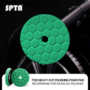 Almohadilla de espuma para pulir de corte pesado verde SPTA de 5 "(125mm), almohadilla de esponja de alta calidad para pulidores de coche - Product Image 1