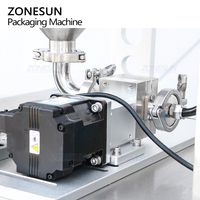 ZONESUN ZS-FP220E automatique VFFS pompe à engrenages Servo électrique complète crème cosmétique shampooing Sauce Sachet pâte remplissage Machine à sceller