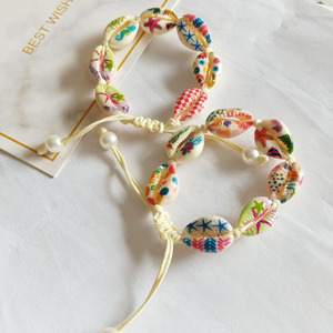 Wholesale Spring Chic Women's Natural <b>White</b> Shells Braided Waterproof Beach Seashell <b>Bracelets</b> Gift - Product Image 5