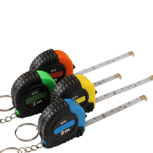 Рулетка с логотипом на заказ, карманная, 6 футов (1,8 м), с брелоком, дюймы и сантиметры, <span class=keywords><strong>2</strong></span> м, выдвижная - Product Image 5