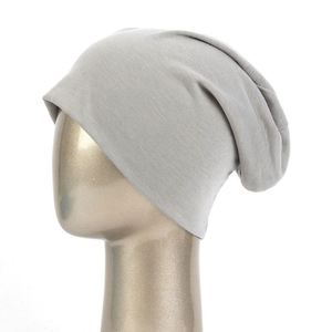 Fashion Women Men Stylish Thin Hip-hop Soft Cotton Stretch Knit Slouchy <b>Beanie</b> <b>Hat</b> Cap Lightweight Running <b>Hats</b> Promotion Gift - Product Image 3