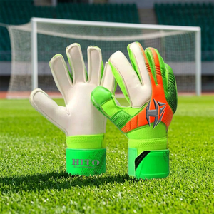 Nouveaux gants de gardien de but professionnels, impression par sublimation sur le dos, contact en latex sur la paume avant, sangle amovible, logo personnalisé, taille - Product Image 4