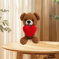 Vente en gros d'adorables ours au crochet art déco cadeau maison message positif motif animal anti-stress