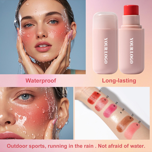 Vente en gros Vegan <span class=keywords><strong>Blush</strong></span> Stick forme ronde non grasse longue durée <span class=keywords><strong>Blush</strong></span> pour les startups de marque privée - Product Image 4