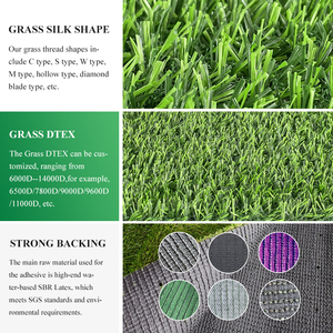 <span class=keywords><strong>Gazon</strong></span> artificiel, surface d'apparence naturelle, toucher doux, fil PE, approvisionnement <span class=keywords><strong>en</strong></span> vrac pour l'aménagement paysager des jardins - Product Image 5