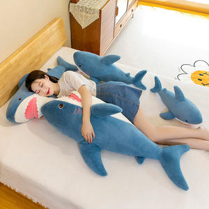 Novo Brinquedo de Pelúcia Curto em Forma de Tubarão, Almofada para Meninas, Boneca para Dormir, Enchimento de Algodão PP, 100-150cm, Adequado para Jovens, Atacado Baigou - Product Image 3