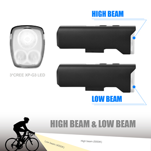 Luz Delantera para <span class=keywords><strong>Bicicleta</strong></span> BRIVIGA con Carga USB-C, Potente de 1500LM, con Banco de Energía, Pantalla Digital de Energía, Luz Alta y Baja - Product Image 4
