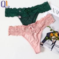 Grosir pakaian dalam wanita celana dalam berenda Thong Hollow wanita