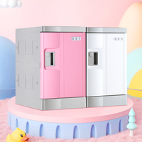 TOPPLA T-280S-T231124 Casier de rangement extérieur le plus vendu, en plastique coloré, pour clés, pièces de monnaie, avec serrure électronique à combinaison