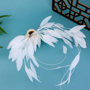 Nuevo Diseño Original 2024, Accesorio para el Cabello Hecho a Mano con Plumas de Hada de Estilo Antiguo, Pinza para el Cabello, Accesorios de Maquillaje, Tocado Hanfu - Product Image 4