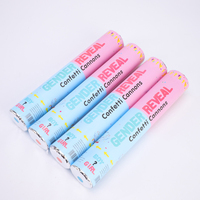 30-60cm Bleu Rose Garçon ou Fille Sexe Révéler Confetti Cannon Poppers