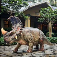 Modèle de dinosaure de Robot animatronique Standard de musée de haute qualité modèle de dinosaure animatronique en caoutchouc de silicone pour intérieur extérieur