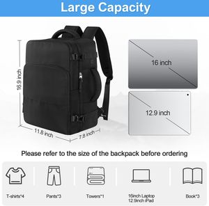 Mochila Grande para Portátil de Viaje para Hombre y Mujer, Impermeable, Resistente, Mochila de Negocios con Puerto de Carga USB - Product Image 5