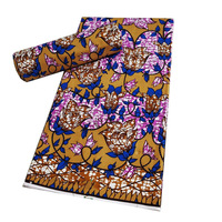 Kain Cetak Lilin Afrika Organik Chiganvy yang Laris Manis, Pola Batik yang Indah untuk Pakaian Lilin Anak Perempuan dan Laki-laki