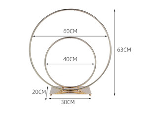 Gold Metal <b>Flower</b> Stand Shape Durable <b>Display</b> Floral Party Gifts Birthday Wedding Decorative Hotel Wholesale Table Decoration - Product Image 5