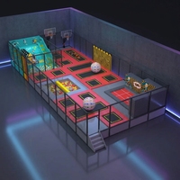 Grand Trampoline Soft Play pour enfants, parc d'attractions intérieur moderne pour enfants, équipement de divertissement pour adolescents