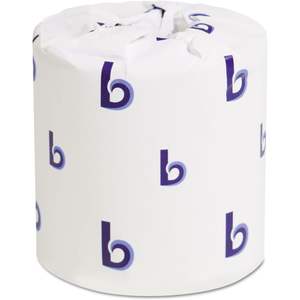 Papel Higiénico Boardwalk 6145 Strong de 4 Capas, 500 Hojas/Rollo, 96/Caja, 1 Unidad (Paquete de 1), Blanco, 3 x 4 Hojas - Product Image 3