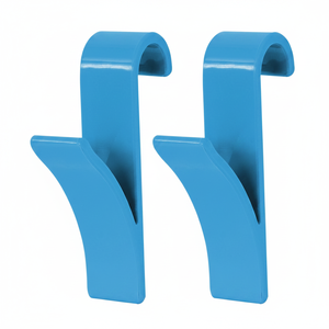 LOT OF 2 BLUE <b>TOWEL</b> DRYER <b>HOOKS</b> - Product Image 2