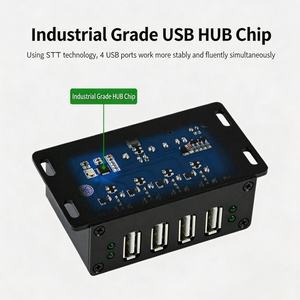 Hub USB 2.0 de 4 Puertos con Carcasa Metálica, Soporte para Montaje en Pared, Sin Controladores, Plug-and-Play, Compatible con ROHS para Windows/<span class=keywords><strong>MacOS</strong></span>/Linux/Android - Product Image 6