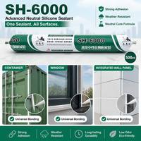 Scellant adhésif en silicone neutre avancé pour usage en construction, haute adhérence et élasticité, 300 ml/500 ml