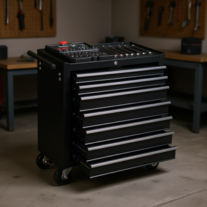 Caja de herramientas rodante de 7 cajones con ruedas, gabinete de almacenamiento multifuncional para mecánicos, para uso en garajes y almacenes. - Product Image 2