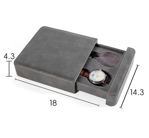 Estuche enrollable de viaje de cuero Premium para relojes Cajas y estuches de relojes duraderos - Product Image 3