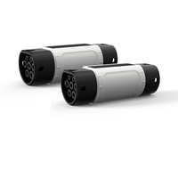 Adaptateur EV Type 2 ignifuge GB/T, boîtier ABS PC avec contacts plaqués argent, sécurité garantie à chaque charge