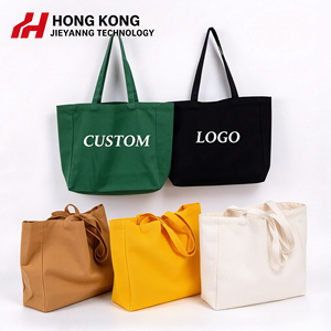 Bolsa de Compras de Lona de Algodón Ecológica, Natural y Orgánica, Personalizable al por Mayor, en Color Liso, Portátil, con Asa - Product Image 1