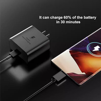 Chargeur Mural TKT 45 GaN PD Type C Ultra Rapide pour Samsung Galaxy S25 Ultra, avec Adaptateur USB-C et Câble Inclus