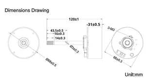 <strong>Ultra</strong> Quiet Low Noise 68mm Mini Printer Mechanism, Portable DC5V with USB Interface for Handheld POS Mobile Ticketing - Product Image 4