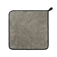 Vente en gros de serviettes de nettoyage pour voitures en microfibre multi-usages à une seule face, 80% polyester, 20% polyamide, bords enveloppés, 600 GSM