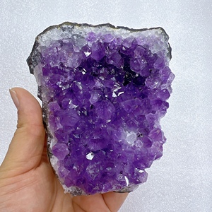 Artigianato in Cristallo Naturale all'Ingrosso: Grappolo di <span class=keywords><strong>Ametista</strong></span> Grezza a Forma di Cuore per Guarigione o Decorazione Domestica - Product Image 3