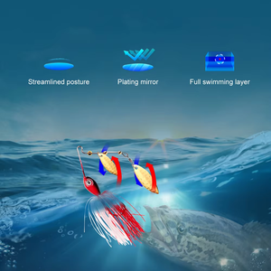 เหยื่อตกปลาสปิ<span class=keywords><strong>น</strong></span>เนอ<span class=keywords><strong>ร์</strong></span>เบท LUSHAZER สำหรับตกปลาแบส ปลาไพค์ ปลาเพิ<span class=keywords><strong>ร์</strong></span>ช แบบมีใบพัดและกระโปรง  ให้แรงสั่นสะเทือ<span class=keywords><strong>น</strong></span>  แบบแฟลชแคสติ้ง สำหรับ<span class=keywords><strong>น</strong></span>้ำจืด <span class=keywords><strong>น</strong></span>้ำหนัก 13 กรัม 17 กรัม  เหยื่อสปินเนอร์สปู<span class=keywords><strong>น</strong></span> - Product Image 4