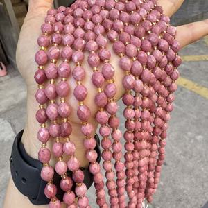 Natural Rhodonite Seed <strong>Pearl</strong> Facets Wholesale Stone &amp; Crystal Jewelry Making Loose <strong>Beads</strong> - Product Image 5