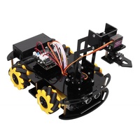 Kit de voiture robotique avec bras robotique à roues Mecanum, évitement d'obstacles intelligent BT, compatible avec Arduino UNO