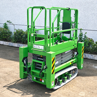 Bester Preis 4m 6m 8m Kompakter Raupen-Scherenlifter Automatische Hydraulische Plattform Raupen-Scherenlifter Hydraulische Kettenplattform