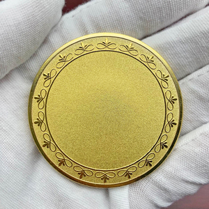 Pièce de monnaie vierge de 50 mm en métal, épaisse, avec bord décoratif à facettes de 5 cm, usinée CNC, personnalisable, pour gravure laser DIY, vente en gros - Product Image 4