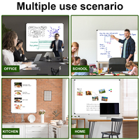Ensemble de tableau blanc magnétique avec matériel de montage complet et vis, tableau effaçable à sec à suspendre au mur, éducation professionnelle pour enfants