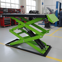Lift Mobil Gunting Portabel Harga Terbaik 3000KG, Pengangkat Hidrolik, Elevator Otomatis, Desain Rendah Dengan Silinder Ganda