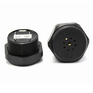 Zumbador piezoeléctrico de 12V CC de sonido fuerte y alto decibelio (90dB) para montaje en panel, con sonido continuo y tornillo. - Product Image 1