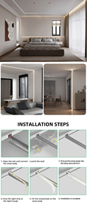 Perfil de Aluminio LED OEM para Tiras de Luz LED Empotradas, Perfiles de Aluminio para Iluminación LED - Product Image 5